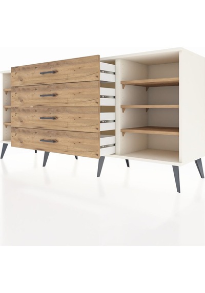 Hyperion Konsol 6 Raflı 4 Çekmeceli 176x44x83 Aytaşı-çam Çam Hyperion Konsol 6 Raflı 4 Çekmeceli 176x44x83 Aytaşı-çam Çam