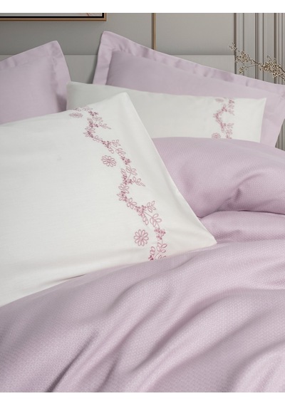 Cotton Box Serenity Bambu Çift Kişilik Pike Takımı Vaila Lila Lila