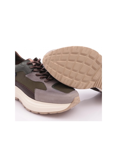 Dgn 20265 Erkek Kalin Taban Spor Ayakkabi Kum Nubuk Kahve