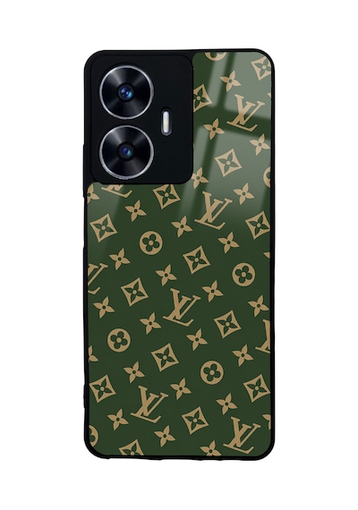 Realme C55 Green Lv Tasarımlı Glossy Telefon Kılıfı Yeşil
