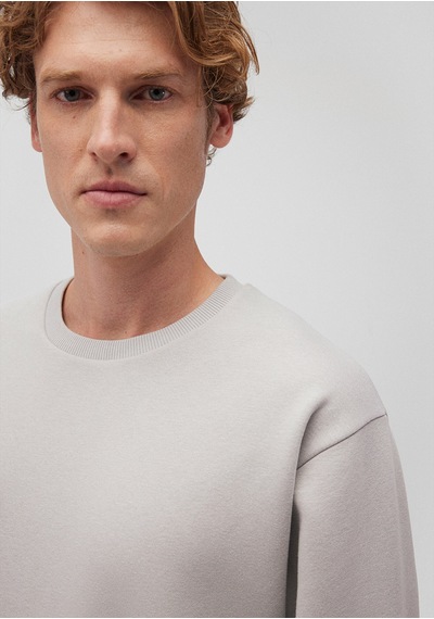 Mavi - Bisiklet Yaka Gri Basic Sweatshirt 0s10276-81582 Gri
