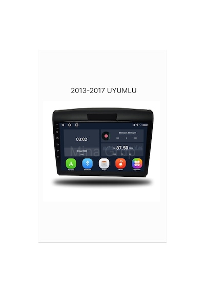 Snp Serisi Honda Crv 2013 İle 2017 Uyumlu 9 İnç Android Multimedya Sistemi 6-128 Gb Hafıza Carplay Android Auto Ve Geri Görüş Kamerası 9"