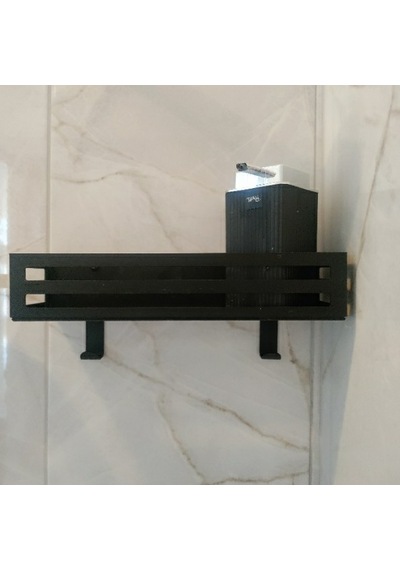 lyla concept Toren Siyah Metal Lif Askılı Duş İçi  Şampuanlık