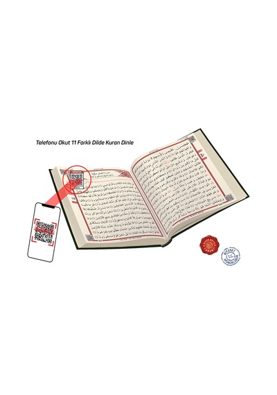 Kuranı Kerim Bilgisayar Hatlı Yeşil Renk Cami Boy - Merve Yayınla