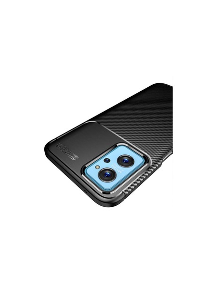 Oppo A96 4G Kılıf Karbon Silikon Case Kapak