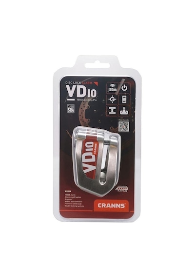 Cranns Vd10 Alarmlı Motosiklet Disk Kilidi Bluetooth Özellikli