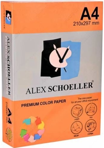 Alex Schoeller A4 Turuncu Fotokopi Kağıdı 500 Lü Alx-640