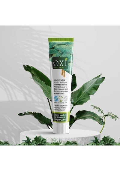 Oxi Natural Bitki İçerikli Mineralli Diş Macunu 70 Ml. Temel Bakım