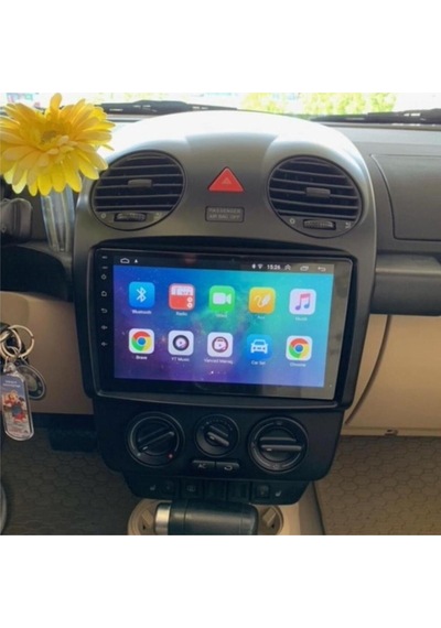 Volkswagen Beetle Android Gps Carplay 8+256 Gb Kamera + Çerçeve 2004-2007 Yazılımsal 9"