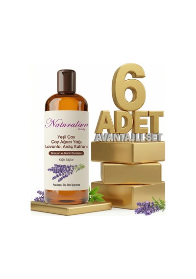 Naturalive Yağlı Saçlar İçin Şampuan 6x500 Ml