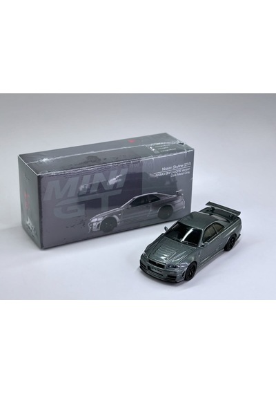 Mini Gt Nissan Skyling Gt-r Dark Metal Gray Nısmo Bnr34 Crs Version 1160 1/64