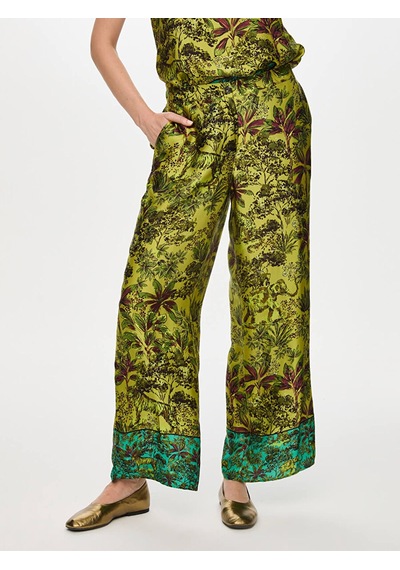 Faik Sönmez Beli Lastikli Jungle Desen Wıdeleg Fit Viskon Pantolon W27pnt004 Uw27pnt004196 Matcha Faik Sönmez Beli Lastikli Jungle Desen Wıdeleg Fit Viskon Pantolon W27pnt004 Uw27pnt004196 Matcha