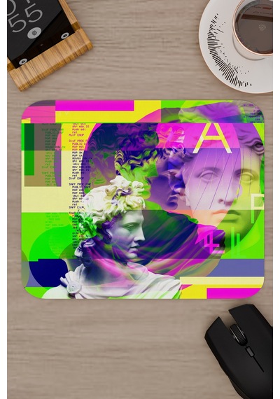 Maksimalizm Kaymaz Dikişli Kauçuk Oyuncu Mousepad V1 - 22x18 Gaming Mouse Pad Fare Altlığı