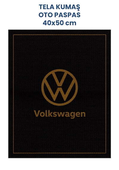 Tela Kumaş Suya Dayanıklı 40x50cm Volkswagen 50adet Oto Paspas