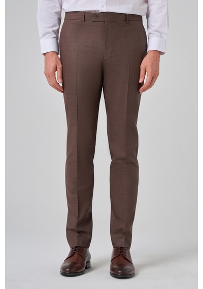 Morven Erkek Kahve Klasik Slim Fit Dar Kesim Pantolon 26mc003006400 Kahve