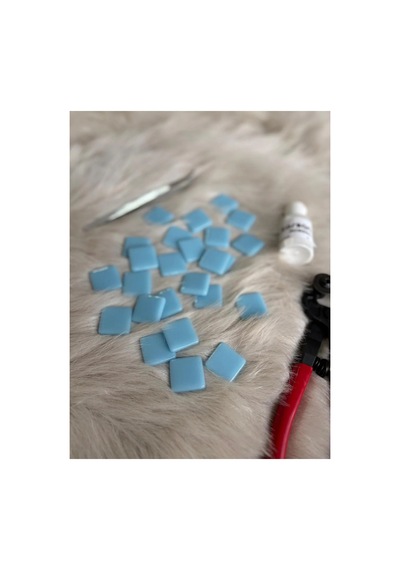 Sanatsal Mozaik Bebe Mavi 2,5x2,5cm Mozaik Sanatı Malzeme 100gr