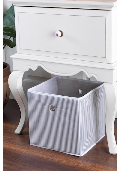 Hole Çok Amaçlı Düzenleyici Kutu Hurç Organizer Sandık 30 x 30 x 30 CM 001 Gri