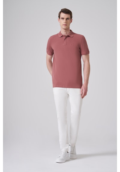 Morven Erkek Gül Basic Polo Yaka Dynamic Fit T-shirt 26yc018007154 Gül Gülkurusu
