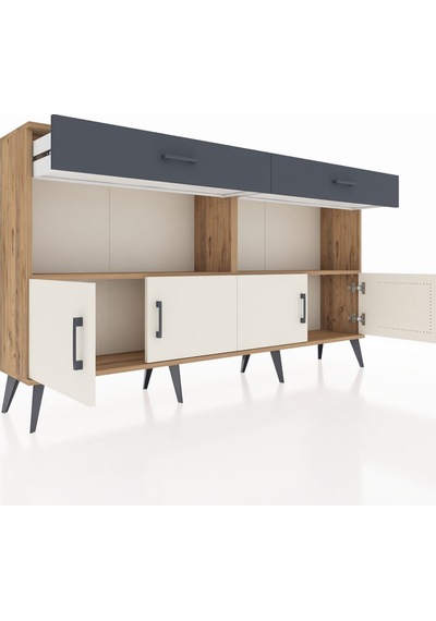 Arges Konsol 2 Raflı 2 Çekmeceli 4 Kapaklı 176x30x99 Çam-aytaşı/a Çam-aytaşı/antrasit Arges Konsol 2 Raflı 2 Çekmeceli 4 Kapaklı 176x30x99 Çam-aytaşı/a Çam-aytaşı/antrasit