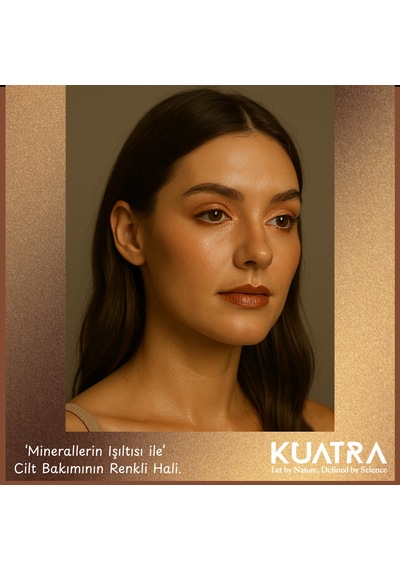 Kuatra Amber Crystal Doğal Bakır Işıltı Highlighter Stick Nemlendirici & Plastiksiz Ambalaj 14