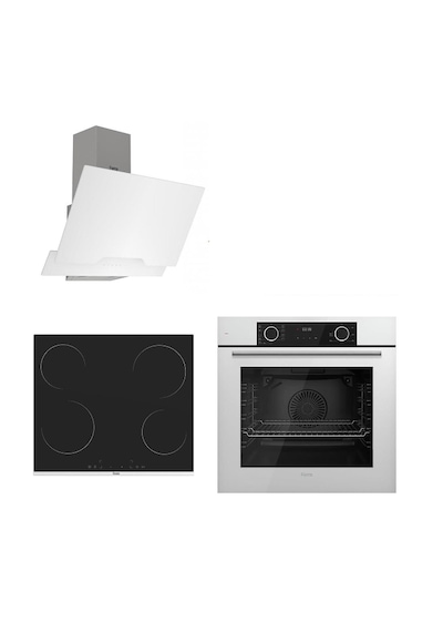 Ferre Fryart XE63CB - MS261 - D064 Elektrikli Beyaz Cam Ankastre Set + Su Arıtma Sürahisi