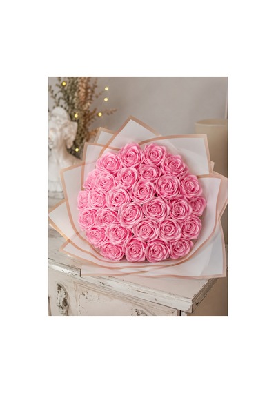 30 Lu Pembe Solmayan Gül Buketi Özel Gün Ve İsteme Çiçeği Pembe - 908803861 Pembe