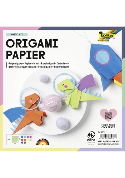 Folia 8970 Origami Kağıdı 20x20cm 500 Yaprak, 20x20cm 500 Yaprak