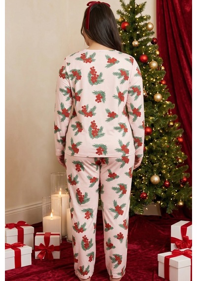 Siyah İnci Yılbaşı Temalı Desenli Termal Kumaşlı Ultra Soft Yumuşak Büyük Beden Battal Boy Örme Pijama Takımı 26226714 Pembe Siyah İnci Yılbaşı Temalı Desenli Termal Kumaşlı Ultra Soft Yumuşak Büyük Beden Battal Boy Örme Pijama Takımı 26226714 Pembe