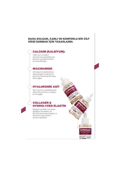 Rebornic Teknolojili Kalsiyum Kırışıklık Karşıtı & Sıkılaştırıcı Yüz & Göz Çevresi Ampülü 30ml