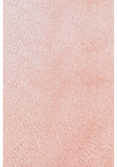 Vl Comfort Peluş Halı Gri Overloklu Pembe