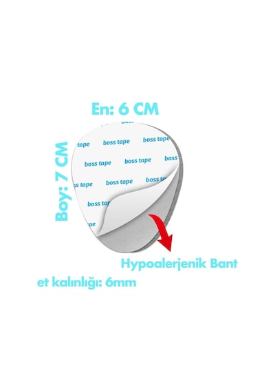 Boss Ayak Tabanı için Yumuşak Yapılı Hipoalerjenik Ped 10'lu