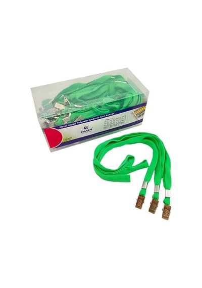 Mapi Klipsli-polyester Dokunma K.askı İpi Fosforlu Yesil 50'li Paket