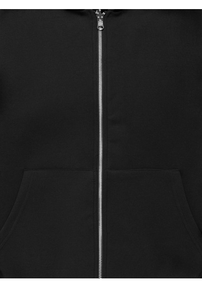 Only & Sons Onsgoyle Boxy Ls Scuba Zıp Hoodıe Noos Erkek Siyah Sweatshirt - 22035193