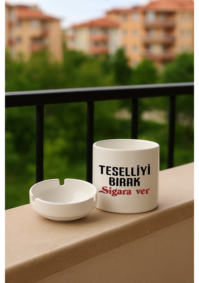 Porselen Baskılı Küllük
