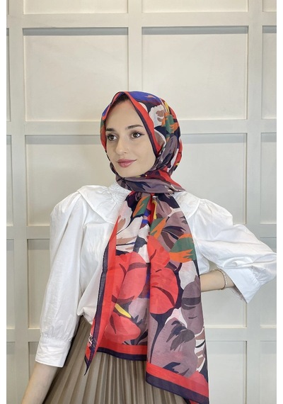 E1352 Cardion Pamuk İpek Şal Siyah
