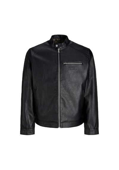 Jack & Jones Jack Jones Norrebro Erkek Siyah Deri Ceket 12301595