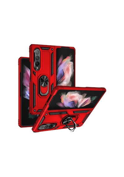 Samsung Uyumlu Galaxy Z Fold 3 Kilif Standli Miknatisli Silikon Kapak 483415114