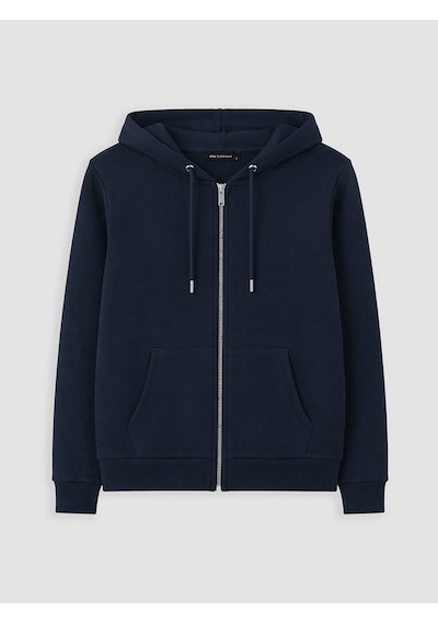 Lcw Everyday Lacivert Kalın Oversize Kadın Fermuarlı Sweatshirt