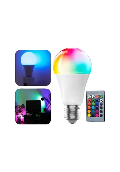 Akıllı - 720 - Rgb Led Ampul Led Uzaktan Kumandalı Renk - Csmo-tex - Değiştiren Ampul Mavi
