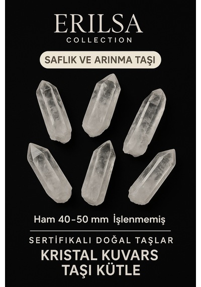 Ham Işlenmemiş Doğal Kristal Kuvars Taşı Kütle