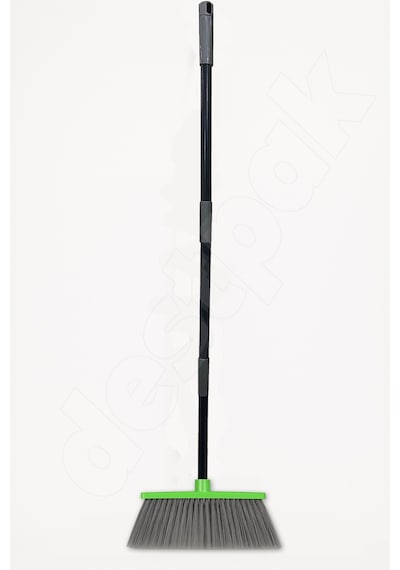 Saplı Ev Süpürgesi - Ekstra Kaliteli - 120cm Sap - Demonte Sap - Uzun Fırça Kılı - Dış Mekan Süpürge