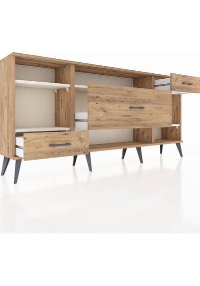 Arges Konsol 4 Raflı 3 Çekmeceli 176x30x83 Çam-aytaşı/çam Aytaşı/çam Arges Konsol 4 Raflı 3 Çekmeceli 176x30x83 Çam-aytaşı/çam Aytaşı/çam