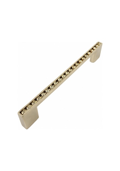 Sıralı Taşlı Lama Kulp 96mm İnoks - 2 Adet Gri