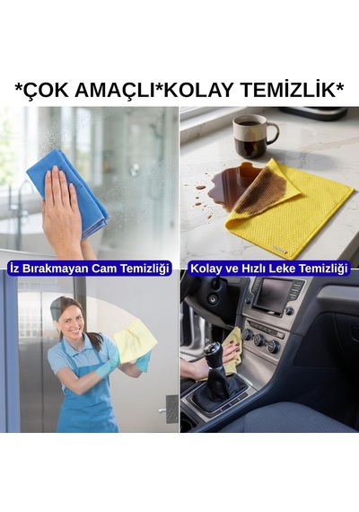 Sihirli Temizlik Ve Kurulama Bezi, 5-adet Karışık Renk Premium Baklava Mikrofiber Bez Seti 40x40 Cm, İz Tüy Leke Bırakmaz Emici Koku Yapmaz Çabuk Kuruyan Cam Hassas Ve Genel Temizlik Bezi Belirtilmemiş Sihirli Temizlik Ve Kurulama Bezi, 5-adet Karışık Renk Premium Baklava Mikrofiber Bez Seti 40x40 Cm, İz Tüy Leke Bırakmaz Emici Koku Yapmaz Çabuk Kuruyan Cam Hassas Ve Genel Temizlik Bezi Belirtilmemiş