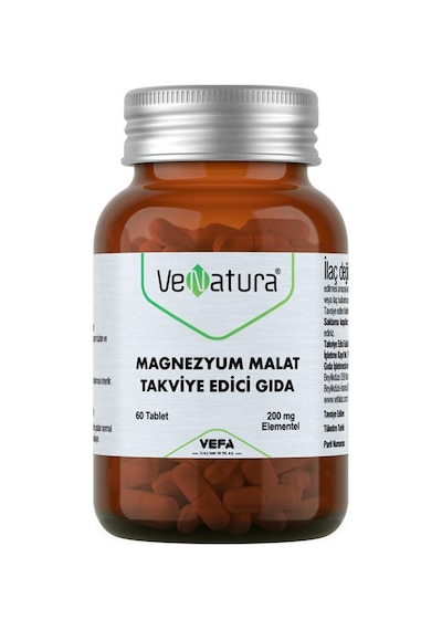 Venatura Magnezyum Malat Takviye Edici Gıda 60 Tablet