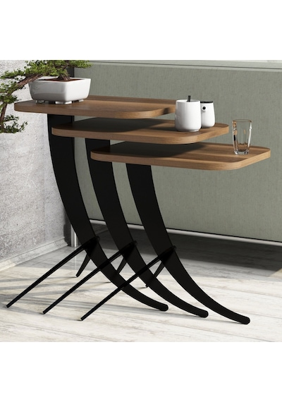 Variant Pion Metal Ayaklı 3Lü Zigon Sehpa (322107055)