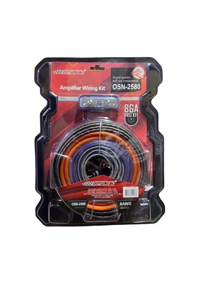 Amfi Kablo Seti 8ga Pro Kit Oto Ses Sistemi Tesisat Seti Rca Dahil