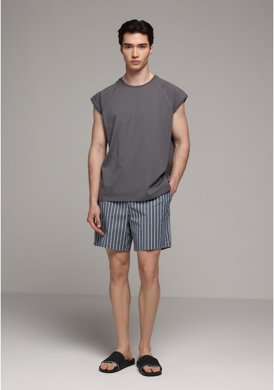 Colin's Colins Regular Fit Çizgili Erkek Mavi Deniz Şortu Cl1081039 Q1.v1 Inv İndigo
