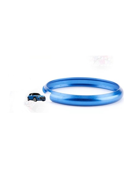 Mini Cooper Kumanda Halkası Alüminyum R55 R56 R57 R58 R59 R60 Metal Kumanda Çerçevesi Mavi