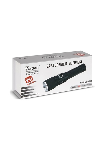 Hubrendy Kargo Cree Tg Led 1000 Lümen Göstergeli Fonksiyonel El Feneri Wt-732